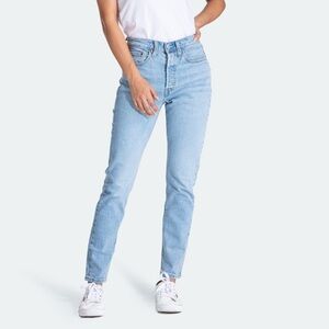 Levi's Women's Sky Blue 501 S Skinny Jeans